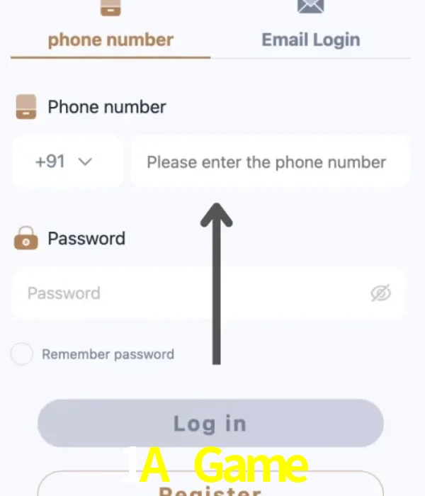 1A Game login